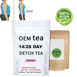 Private Label 14 days Fast Weight Loss Body Shaped Skinny Tetox Flat Tummy Belly Tea Wholesale Detox Slim Tea