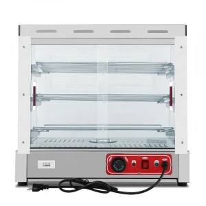 Professional 890mm food warmers showcase display with CE