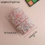 Professional custom logo pink gold red rhinestone makeup brush set with boxes high quality low moq