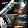 Professional flashlight with magnet for camping torch light zoom tactical flashlight led flashlight set