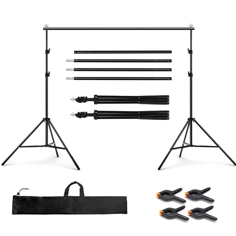 Professional Photography Background Stand Background Support System With Carrying Bag