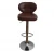Import PU Leather Or Velvet Adjustable Swivel Chair Industrial Furniture Kitchen stool Iron Base Bar Stool Chair With Back from China