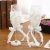 Import Pure elegance  Wedding pair champagne glasses Wedding supplies wedding wine glass set white lace glass from China