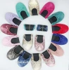 Purple Ballet flats for walking flat pumps shoes for custom design rolling flat dress shoes for women