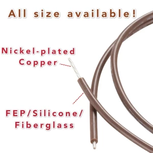 PVC Nickel Plating Copper Wire FEP Wire Industrial Heater High Temperature 22AWG Electr FEP Mica Wire
