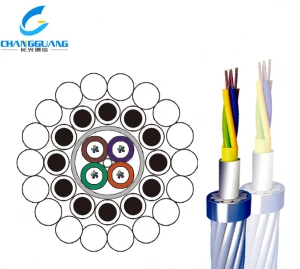 quality Composite Ground Wire  2~144 Fibers FO  OPGW Cable