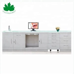 Quality Hospital Furniture Stainless Steel Dental Cabinets Fashion Design For Clinic