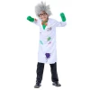 Ready Goods Unisex 4-12y Raving Mad Scientist Cosplay Outfit Kids Halloween Party Career Day Costumes