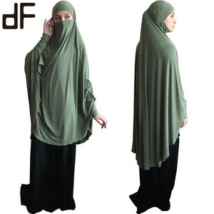 ready to ship ethnic telekung prayer thobe kaftan dubai robe kimono caftan muslim hijab dress abayas for women islamic clothing
