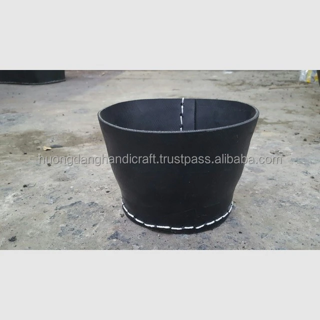 Recycled rubber bucket/rubber flower pot/ Recycled rubber planter