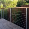 Reilbu cable railing low maintenance balcony stainless stair side mounted post deck outdoor railing