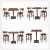 Import Restaurant wooden heavy-duty restaurant dining  pool table  set dining room furniture from China