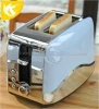 Retro-style Kitchen Cooking Appliances Stainless Steel 2-Slot 2-Slice Toaster Muffins, Waffles,Bagels, Bread