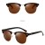 Retro sun glasses sunglasses polarized semi rimless sunglasses women men