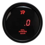 Rico 52mm Auto meter Digital Oil Pressure Gauge for Racing Car Vehicle Automotive