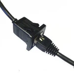 Rj45 Male to Female CAT5e Panel Mount Snap In Extension Ethernet network Cable