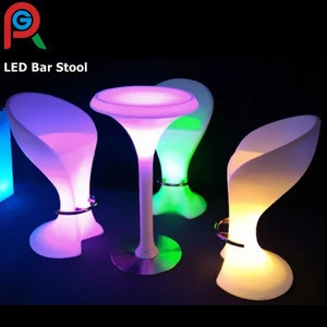 Romantic Full Color Changing led lighting chair bar table illuminated furniture