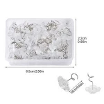 RTS 50pcs Spiral Quilting Bed skirt Twisty Pins Upholstery Chair Clear Stainless Steel Nail Sofa Slipcover Furniture