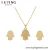 Import S-291 Xuping multi designs 24k stainless steel gold plated jewelry set from China
