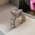 Import S925 Sterling Silver Platinum H Rectangular Pagoda 5 Carat Diamond  Ring Wedding Ring Proposal Ring from China