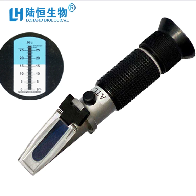 salt refractormeter with good price sodium chloride test refractometer Chinamanufacture salinity meter