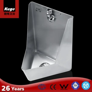 Sanitary ware stainless steel men&#x27;s urinal for sale public corner wall mount urinal with button