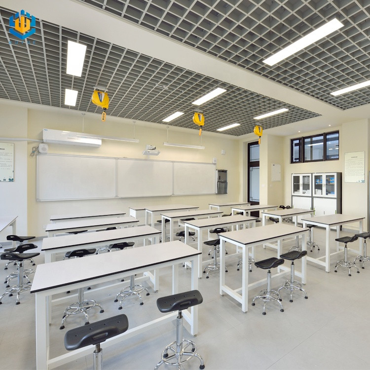 Buy School Computer Lab Furniture C-frame Steel Tables Work Bench from ...