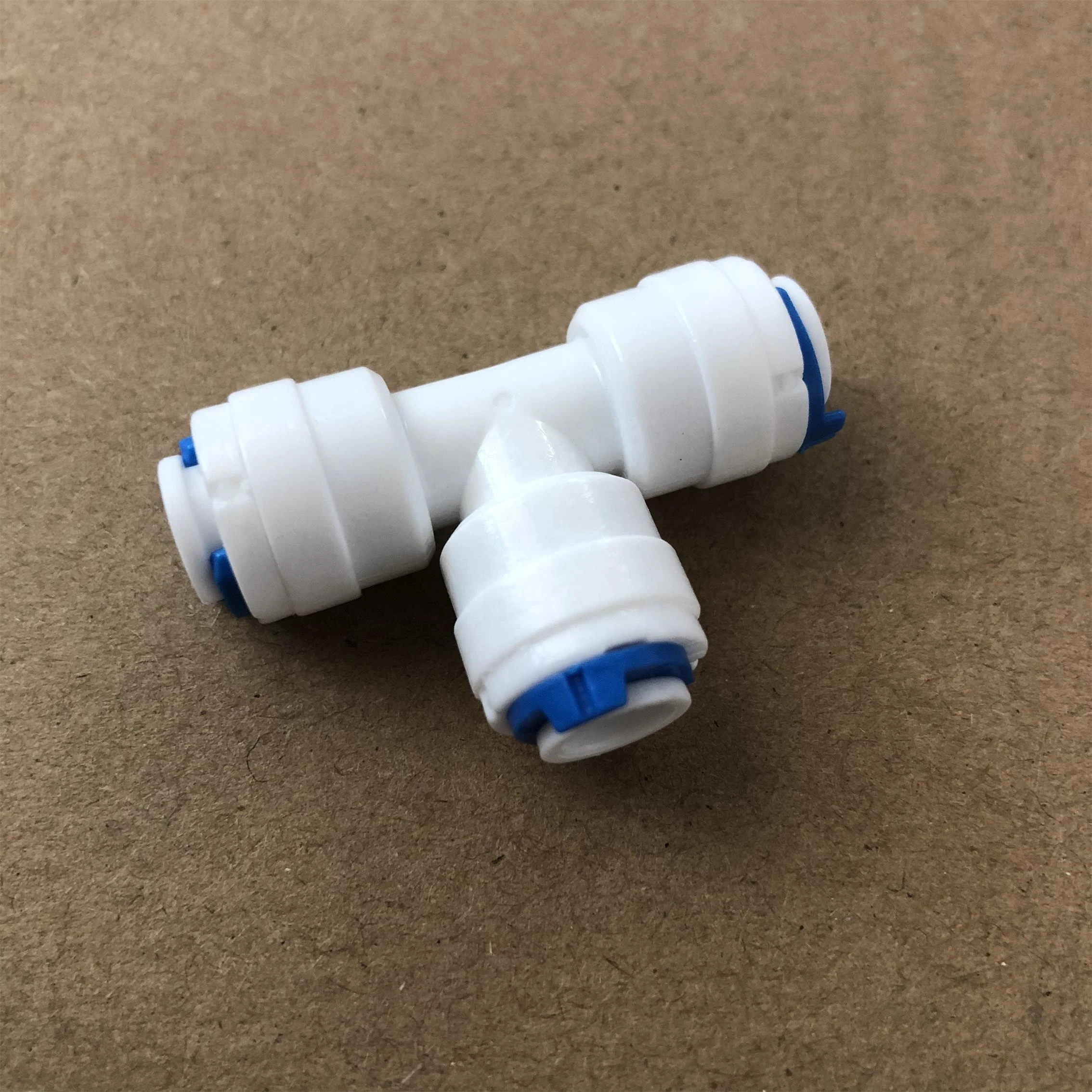 SEA three ways valve 1/4 fast connection plastic pipe fitting