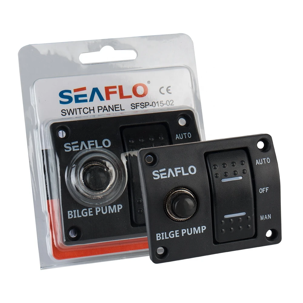 SEAFLO 3-Way Bilge Pump Switch Panel (Automatic-Off-Manual) 12v 24v volvo truck panel switch