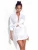 Import Sexy Summer Long Sleeve Casual Mini Dress Fashion Tie Dues Front White T-shirt Dresses from China