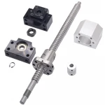 SFU1605 set:SFU1605 L500mm rolled ball screw C7 with end machined + 1605 ball nut + nut housing+BK/BF12 end support + coupler
