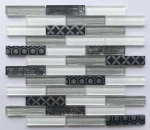 Shiny  Crystal Mosaic Glass Tiles Mix Color Mirror Glass Mosaic Tiles Factory Price tiles glass mosaic