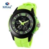 Silicone Band Alloy Analog Digital LED Sport Wristwatch with Japan Movement Waterproof Quartz
