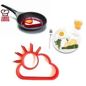 Silicone Fried Egg Mold Sunshine Pancake Rings/ Fried Eggs tools Non Stick Kitchen Tools breakfast