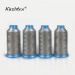 Silver coated mixed polyester sewing  thread for crochet