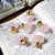 Import Simple furniture hardware Natural Rose quartz stone door cabinet handles for decoration from China