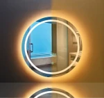 Simple modern round anti-fog bathroom mirror led intelligent luminous mirror wall-mounted bathroom intelligent bathroom mirror