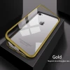 Single Magnetic Suction Glass Metal Frame Protect Phone Case  For Iphone 12  For Iphone 11 Pro Mobile Phone Bags