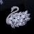 Import SJ0012271 Custom Luxury Upscale Pure White Cubic Zirconia Beautiful Noble White Swan Korea Brooch from China
