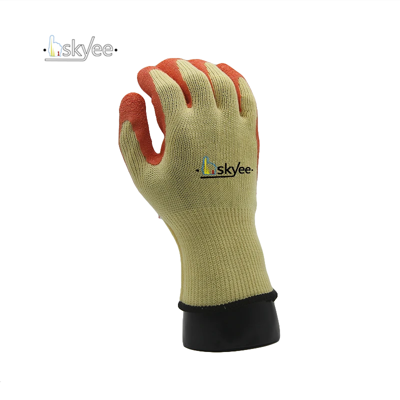 SKYEE latex  rubber dip coated gloves crinkle