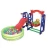 Import Small indoor slide childrens swing and kids slide plastic play set from China