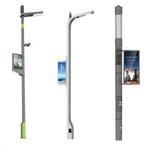 Buy Smart City Lighting Aluminium Double Arm Street Smart Light Pole ...