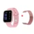 Smartwatch with blood pressure and heart rate waterproof step counter stainless smart watch