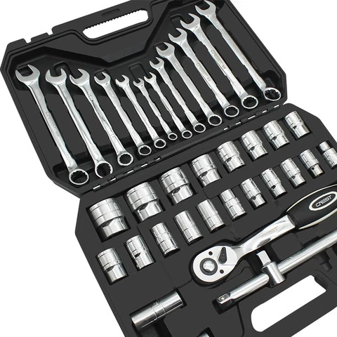 SOLUDE  Professional Quality Socket Wrench Car Repair with Case Tool Kit Tool Set