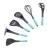 Import soup ladle spoon egg whisk pasta rake slotted turner 6pcs camping home nylon cooking tools kitchen utensils set from China