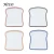 Import Special color rim toast shape ceramic vegetables serving trays from China
