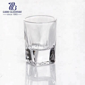 square base shot glass cup gin or vodka glass for measuring