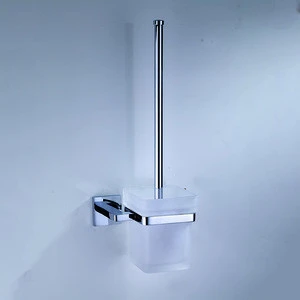 square shape toilet brush and holder set wall mounted