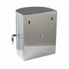 Stainless steel center pull wet toilet paper towel dispenser, wipe paper dispenser