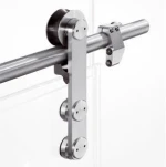Stainless steel frameless glass sliding door rollers,sliding glass door